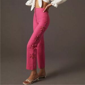 Tach Clothing Jorgelina Linen Pants Pink Size Large